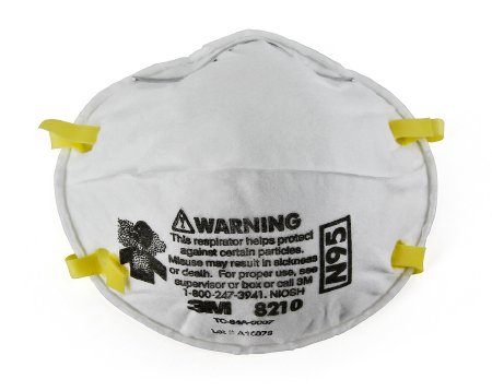 Mask Respirator Particulate Standard N95 Surgical w/Cushion Nose Foam by 3M