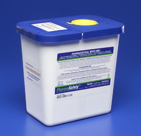 Sharps Type Pharmaceutical Waste Container 2 Gallon Nestable 20/Cs by Kendall