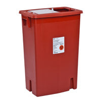 Sharps Container Slide Lid, Red 18 Gallon by Cardinal Health