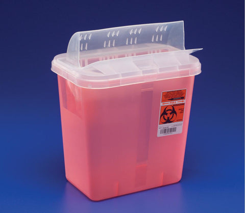 SharpSafety Biohazard Waste Containers 2 Gallon Red by Cardinal