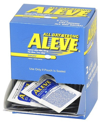 Aleve Caplets Unit Dose Dispenser Box NSAIDS Pain Relievers by National Brands