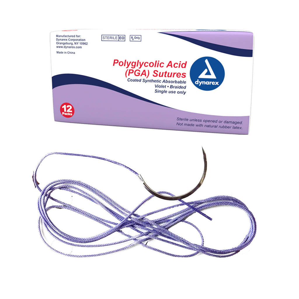 Suture Monofilament Absorbable Braided Surgical 18" Sterile Rx Item by Dynarex