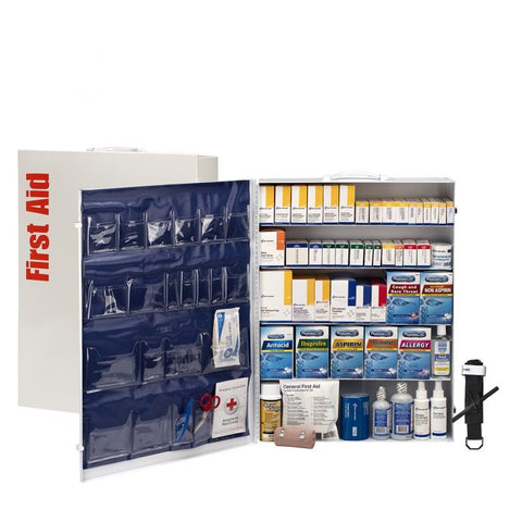 First Aid Kit Class B 150 Person 5 Shelf Carry or Mount Steel Case by Acme United