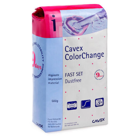 Dental Alginate 2 Stage Color Change Fast Set Dust-free by Dukal