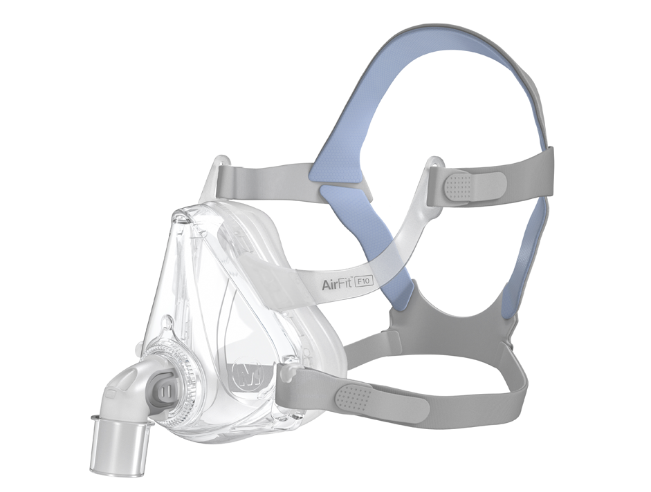 CPAP and BIPAP Mask Premium Systems ResMed's AirFitTM F10 His by Resmed
