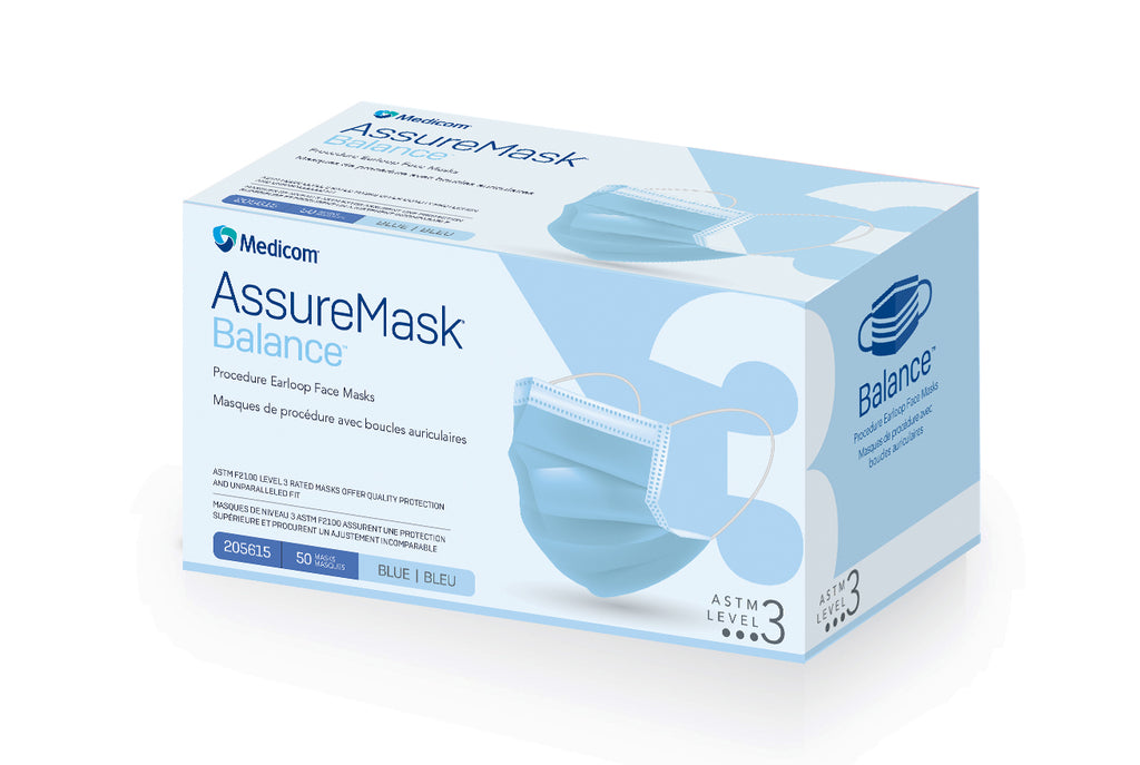 Amd Ritmed Masks Face Mask Medical Surgical ASTM Level 3 Blue 3Ply by AMD Ritmed – JML ...