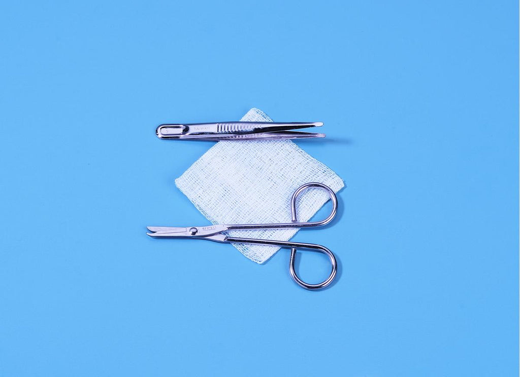 Suture Removal Kit w/Littauer Scissors and Metal Forceps by Busse