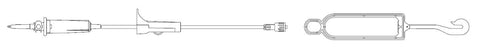 IV SET Secondary 15Drop Universal Spike f/ Addit IV Primary Sets Sterile by B Braun