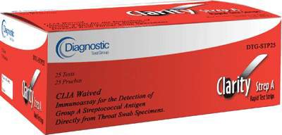Strep Throat A Test Swab Sample Rapid Test Kit Clarity® CLIA Waived