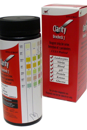 Urine Test Strip URO7 Use with Urocheck 120C Analyzer CLIA Waived by Clarity Diagnostics