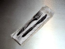 Silverware Bag Low Density Flat Packed 1mil 3.25x10+1.5 by Elkay Plastics