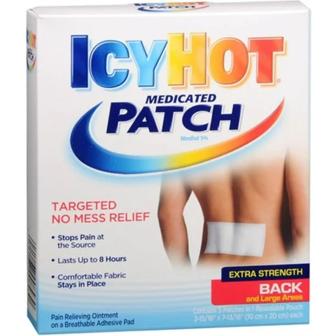 Icy Hot® 5% Strength Menthol Patch 5 per Box by Chattem