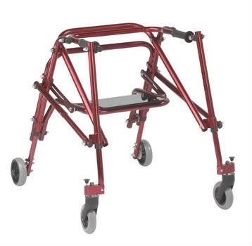 Walker Folding Nimbo Posterior w/Seat Castle Red by Drive Medical Compare Wenzelite