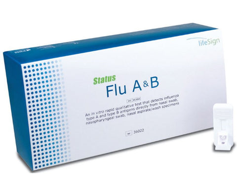 Influenza Test A & B For Nasal & Nasopharyngeal Swab 10-15Minute by Lifesign