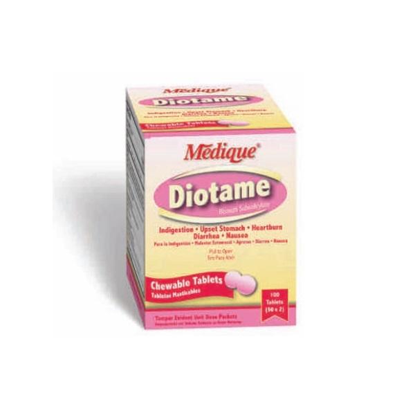 Antacid Diotame Tab Diarrhea 2’S Unit Dose 262mg by Medique