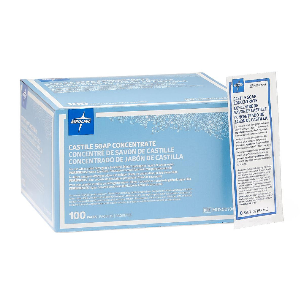 Soap Castile Liquid .33oz Packet by Medline