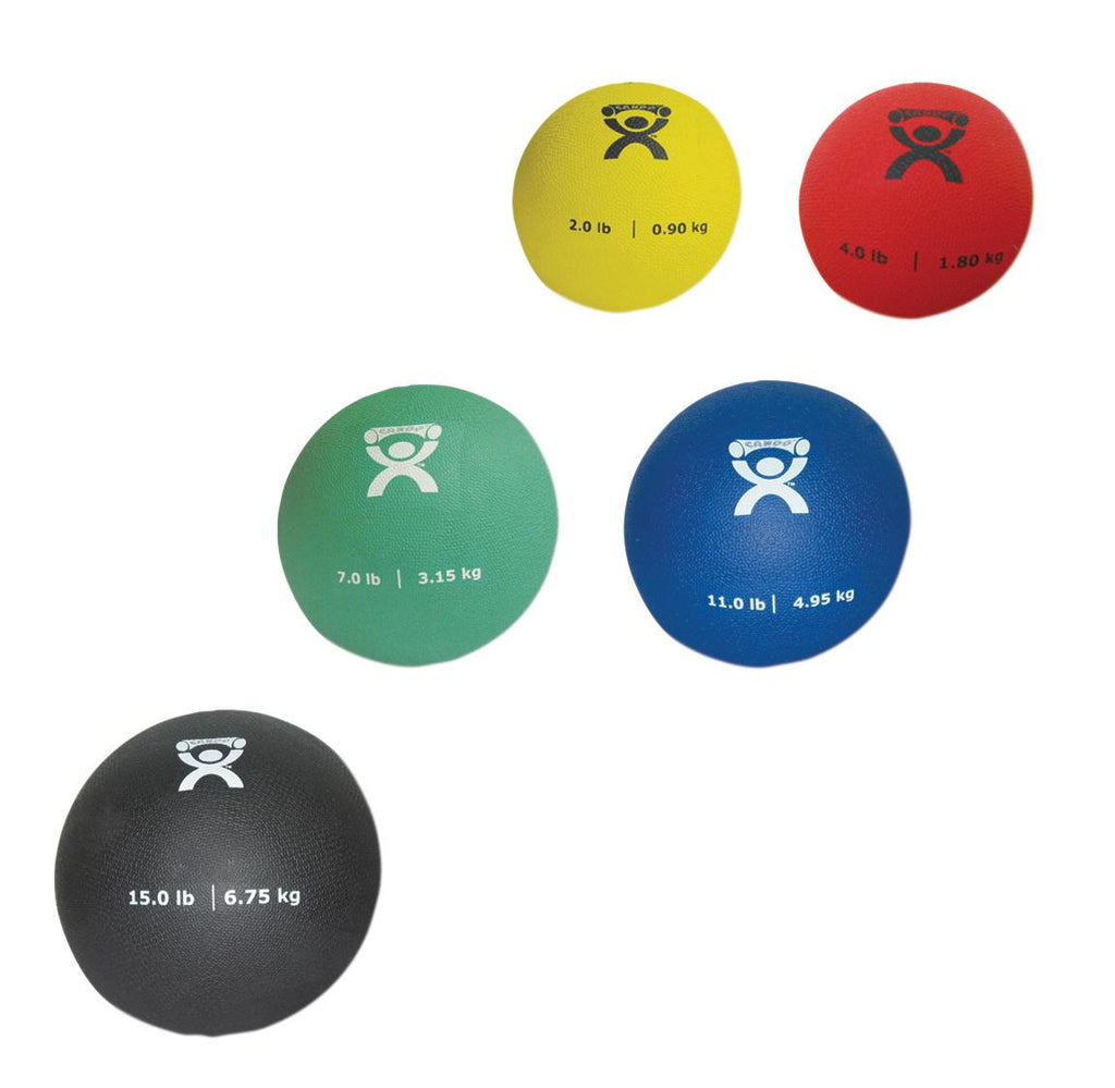 Medicine Ball Set CanDo® Color coded Soft Pliable 5 Piece by Fabrication Enterprises