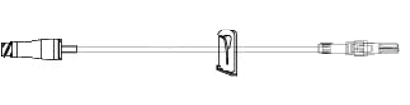 IV Set Extension 7" (SmallBore) MicroClave® Sterile Compare Clave Rx Item by Amsino