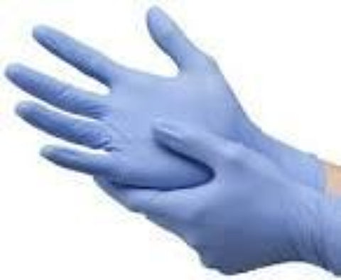 Glove Nitrile Powder Free Non Sterile Textured Blue Exam by Strong Medical