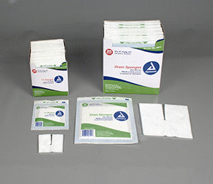 Dressing Gauze Pad Non Woven IV Split 2x2 6Ply 2's Sterile Premium by Dynarex