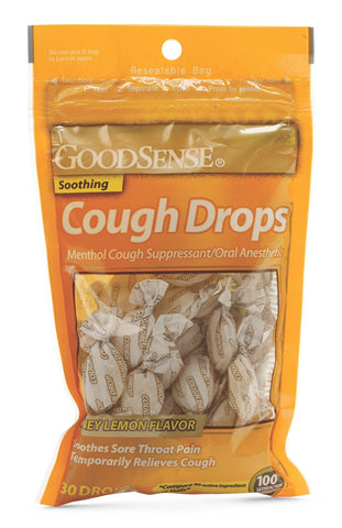 Cough Drops Honey Lemony Compare Halls by Good Sense