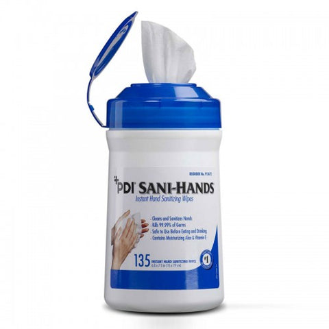 Hand Wipe Sani-Hands Bedside Pack 5.5X8.4” w/Alcohol 65.9% by PDI, Inc