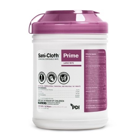Sani-Cloth® Prime Surface Disinfectant 1 Minute Kill Premoistened Wipes by PDI
