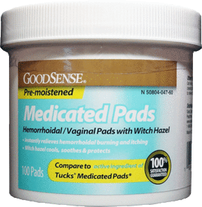 Hemorrhoidal Wipe by GoodSense Compare to TUCKS® by Tucksbrand
