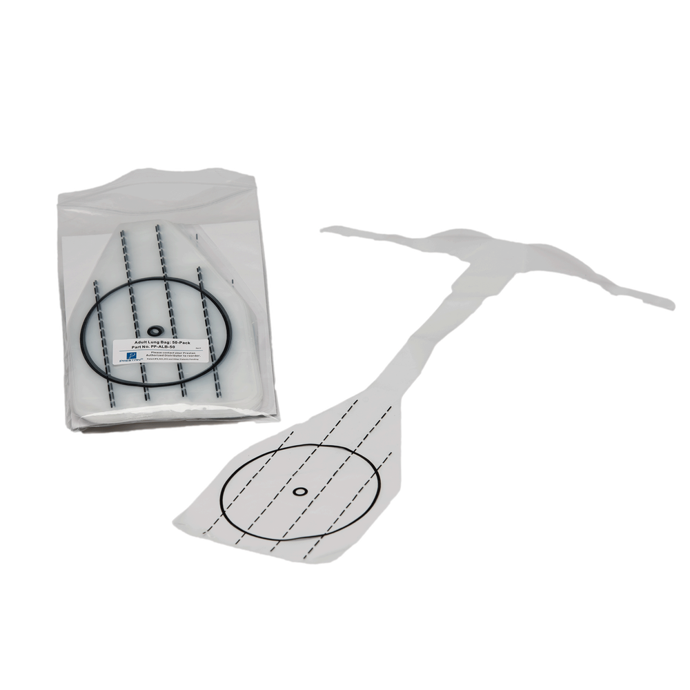 Face Shields Adult & Pediatric Lung Bag 50 Count by Prestan