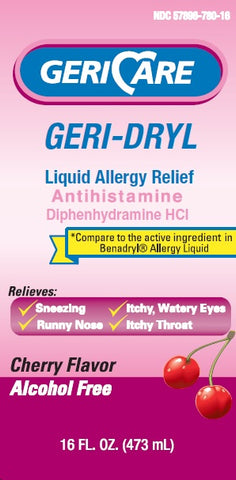 Diphenhydramine Liquid 16oz by Gericare Compare Benadryl Sale to Business only