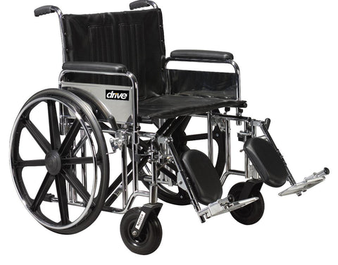 Wheelchair Bariatric Sentra EC 700lb Elevating Leg Rest H.D. X-Wide Detachable Desk Arm by Drive