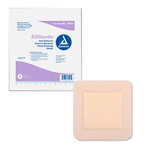 Dressing Foam No Adhesive Sterile SiliGentle Silicone Dynarex Compare Optifoam Gentle™