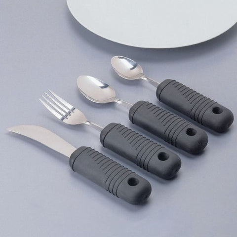 Utensils Silverware Sure Grip Weighted Non Bendable by Sammons