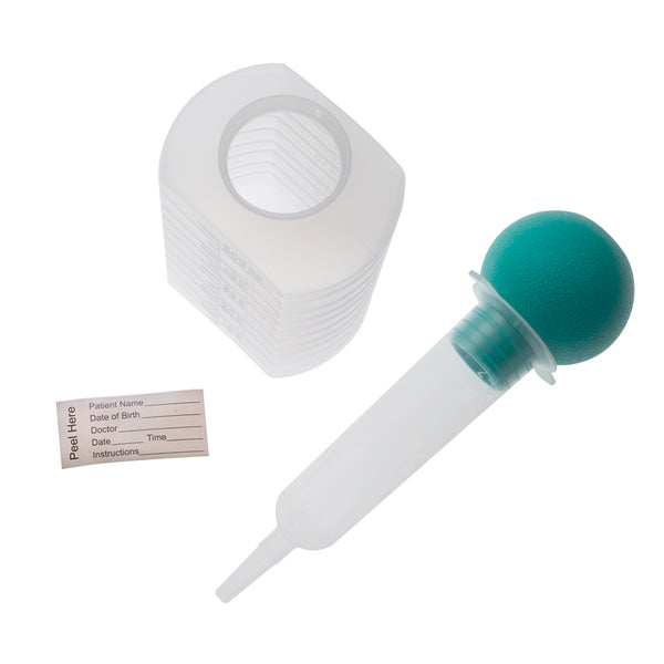 Syringe Bulb Kit Feeding Enteral w/IV Pole Bag Kit Non-sterile by Amsino
