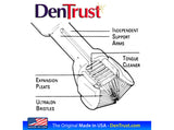 Toothbrush 3-Sided The Original Autisticare w/Tongue Scraper Made in USA by Dentrust