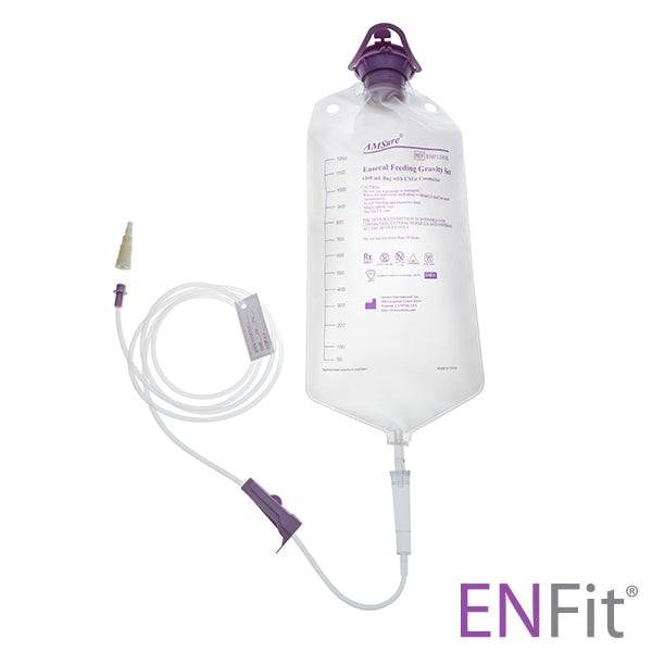 Enteral Feeding Set Gravity For Unitized Delivery New Enfit by Amsino
