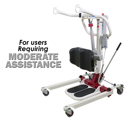 Patient Lift Sit to Stand Battery Powered 500Lb Capacity by Span America