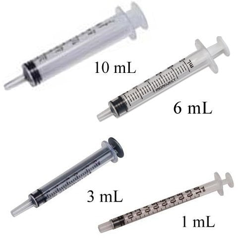 Syringe Oral Medication Clear 6mL & 10mL by Monoject