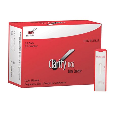 Rapid Test Kit Clarity® Fertility Test hCG Pregnancy Test Urine Sample 25 Tests