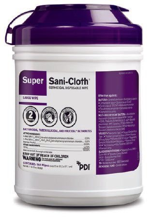 Wipes Sani-Cloth® Super Hard Surface Disinfectant 55% Alcohol & Quats by PDI