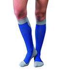 Stocking Knee Close Toe JOBST® Sport Socks 20-30mmg Compression Pair Royal Blue/Gray