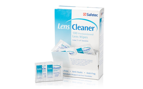 Lens Cleaner 5x8 Pre-moistened Non Streaking Anti-Fog & Anti Static by Safetec